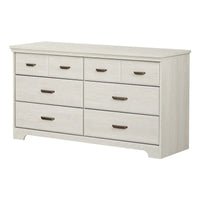 Commode double à 6 tiroirs Versa Country Cottage