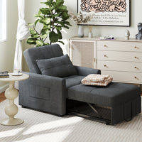 Canapé-lit réglable 3 en 1, fauteuil-canapé escamotable, lit pliant convertible pour salon