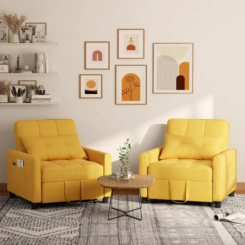 Canapé-lit réglable 3 en 1, fauteuil-canapé escamotable, lit pliant convertible pour salon
