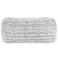 Grand canapé pouf de 7 pieds pour adultes - Luxe fausse fourrure