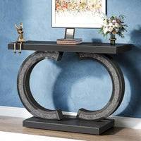 Console argentée, 39 table d'entrée à miroir pour entrée