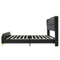 Lit rembourré moderne en cuir PU Uphou par Christopher Knight Home