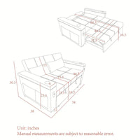 Canapé convertible avec dossier réglable et port USB