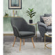 Fauteuil d'appoint rembourré à oreilles Charlotte « Take a Seat » de Convenience Concepts