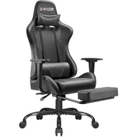 Chaise de jeu avec repose-pieds - Chaise de bureau ergonomique