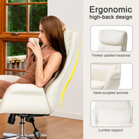 Chaise de bureau en similicuir - Pivotante - Plusieurs coloris
