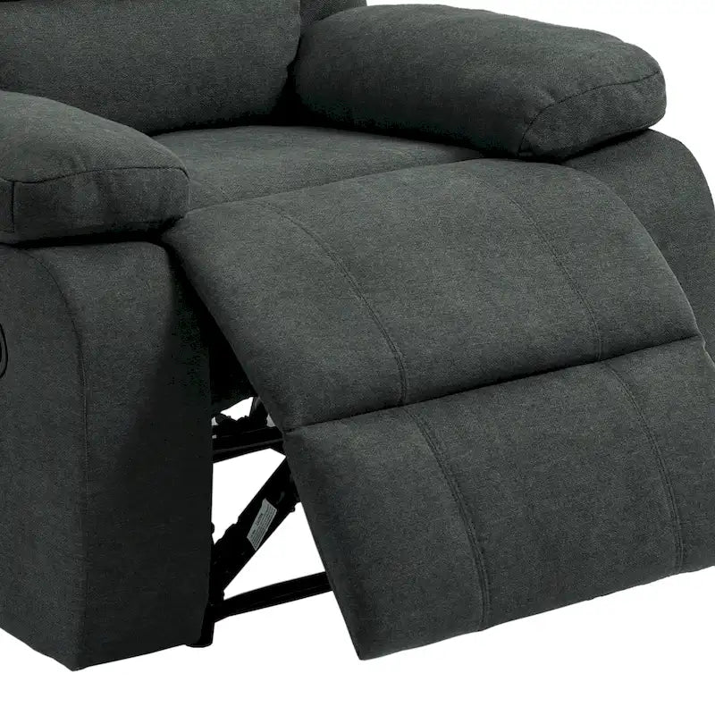 Ensemble de 2 fauteuils inclinables manuels classiques et traditionnels