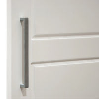 Palace Imports Armoire-penderie Cosmo 3 portes 100% bois massif avec portes en bois massif ou miroir