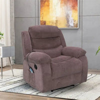 Fauteuil Inclinable Moelleux avec Fonction Massage et Chaleur
