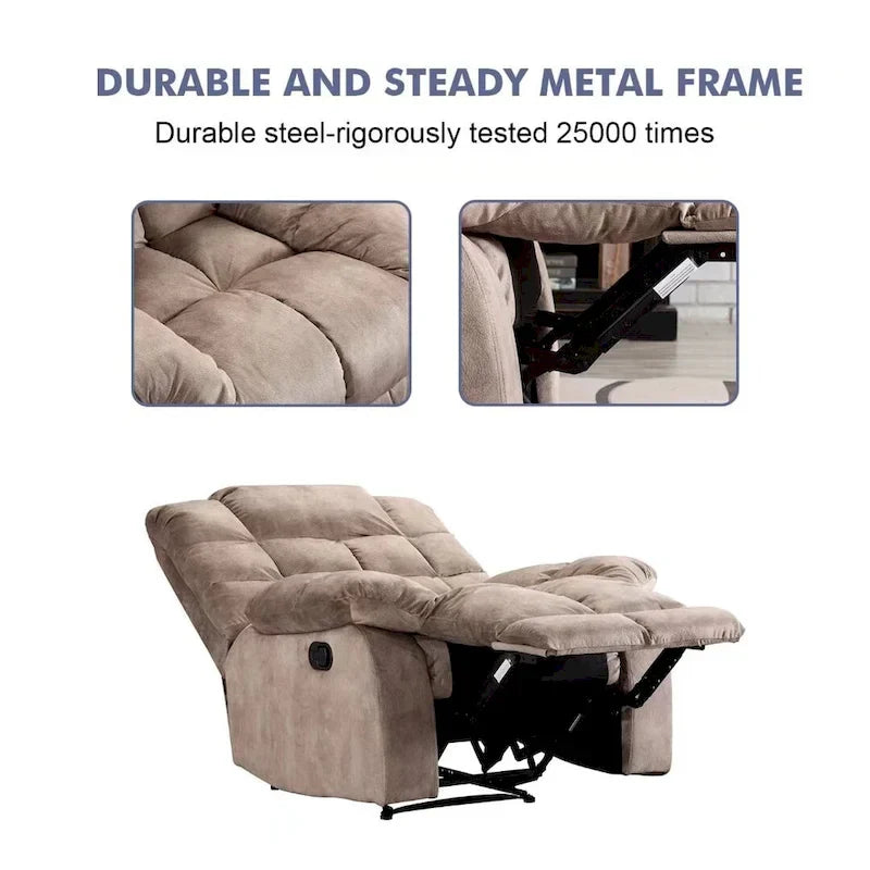 Fauteuil inclinable ergonomique surrembourré manuel