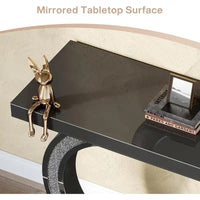 Console argentée, 39 table d'entrée à miroir pour entrée