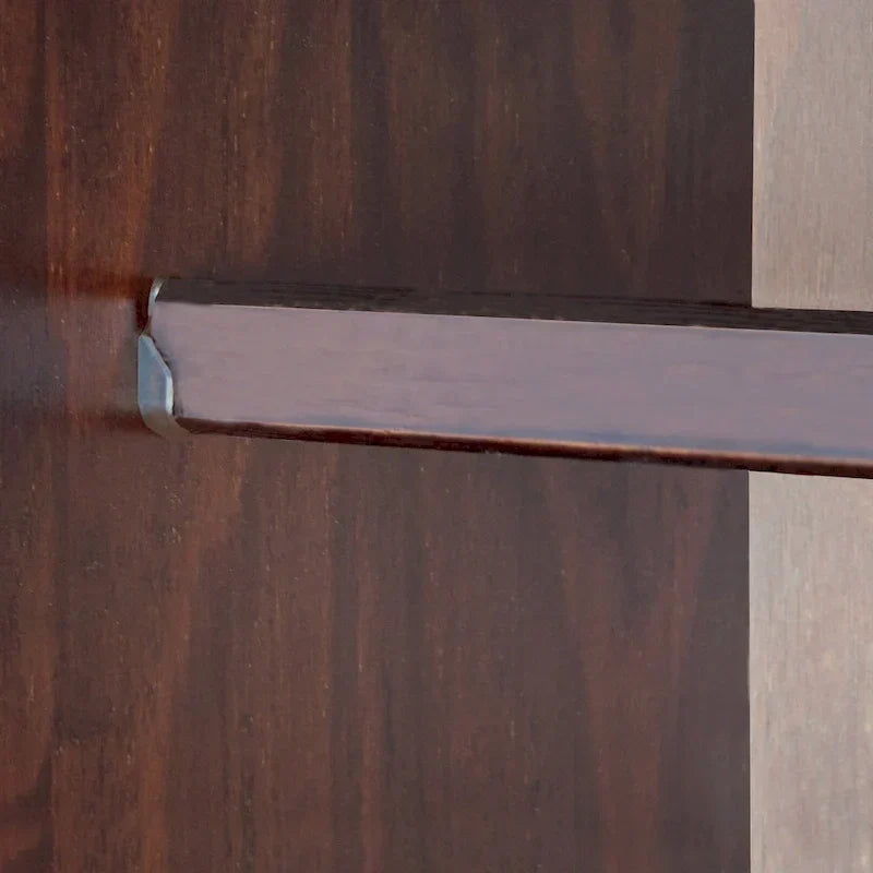 Palace Imports Armoire flexible 100 % bois massif avec poignées en métal ou en bois