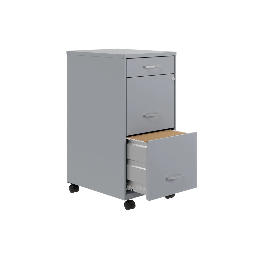Space Solutions Classeur métallique 3 tiroirs 18 de profondeur