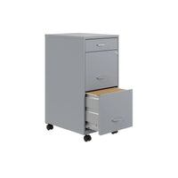 Space Solutions Classeur métallique 3 tiroirs 18 de profondeur