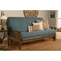 Somette Tucson Ensemble futon taille Full rustique noyer avec matelas