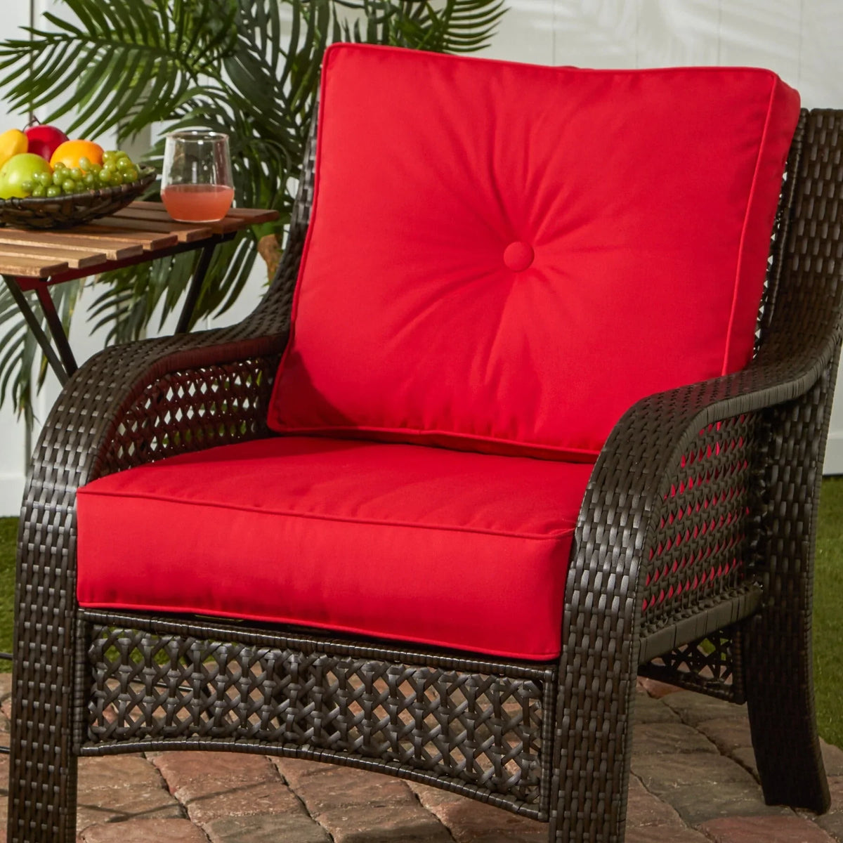 Sunbrella Ensemble de coussins d'extérieur à assise profonde premium 2 pièces