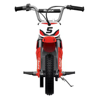 Razor MX350 Dirt Rocket Bike Moto Électrique pour Enfants 8+, Capacité de Poids 63 kg, Rouge Batterie 24 V, Jusqu'à 22 km/h, Autonomie 30 min, Pneus Gonflables