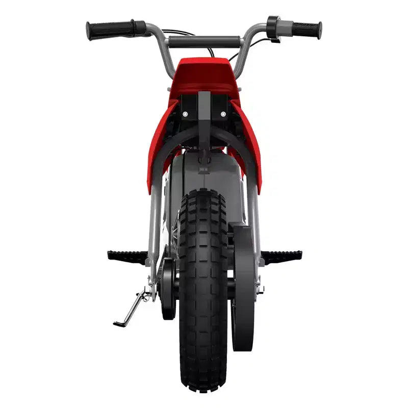 Razor MX350 Dirt Rocket Bike Moto Électrique pour Enfants 8+, Capacité de Poids 63 kg, Rouge Batterie 24 V, Jusqu'à 22 km/h, Autonomie 30 min, Pneus Gonflables