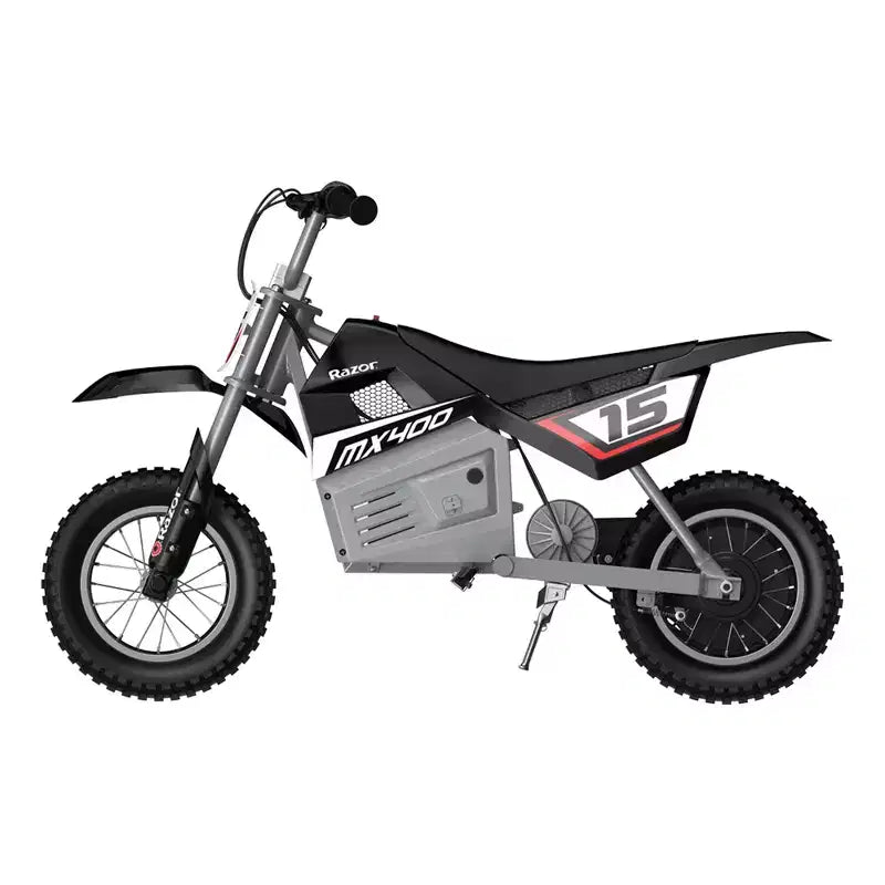 Moto de motocross électrique Razor MX400 Dirt Rocket 24 V, noir