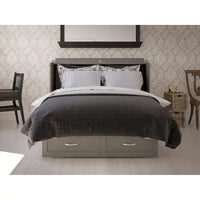 Lit escamotable coffre Chelsea Queen avec matelas