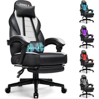 BOSSIN Chaise de gaming style racing, chaise de gamer grande et haute 300 lb à dossier haut chaise informatique