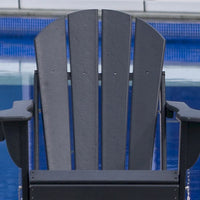 Chaise Adirondack pliante d'extérieur avec porte-gobelet