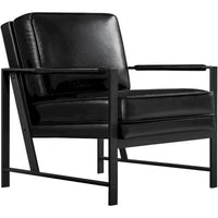 Yaheetech Fauteuil d'appoint rétro en similicuir