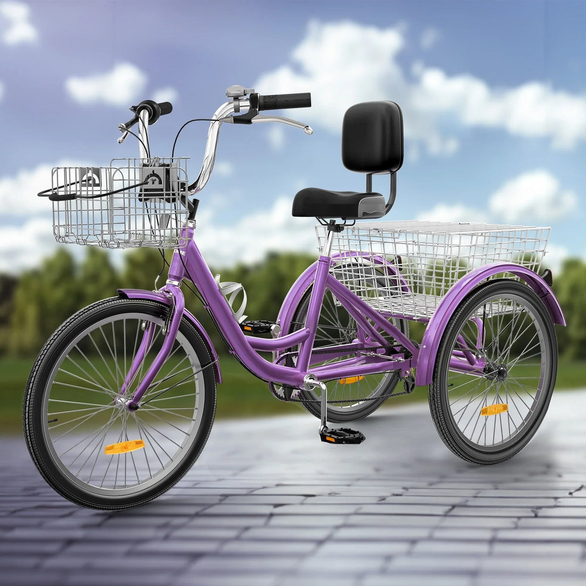 Tricycle adulte 26 vélo 3 roues 7 vitesses Trike