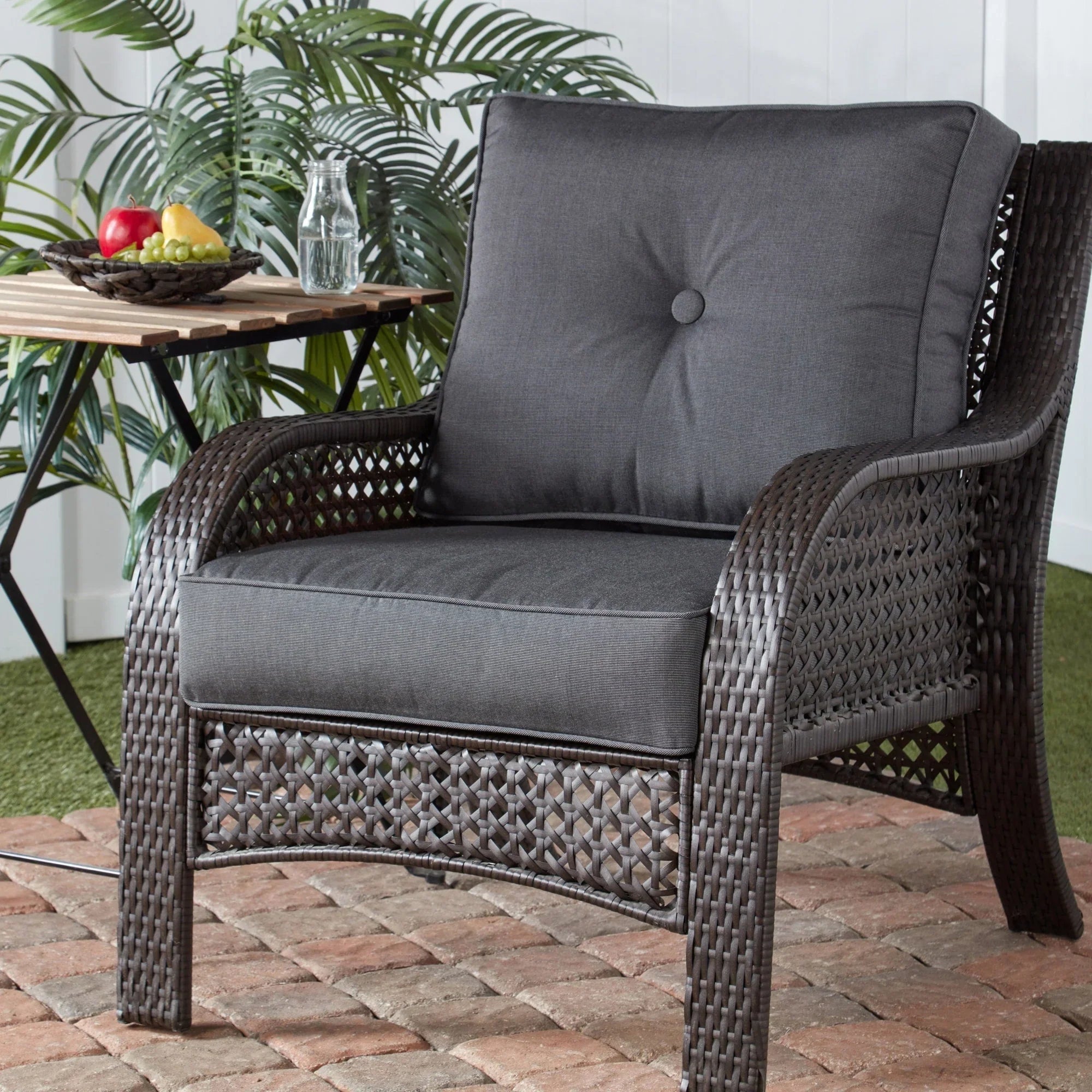 Sunbrella Ensemble de coussins d'extérieur à assise profonde premium 2 pièces