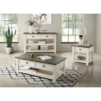 The Gray Barn Downington Table console de canapé à 2 tiroirs en bois massif