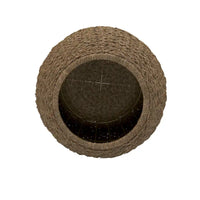 Table d'appoint avec panier de rangement en osier tressé à la main Household Essentials - 17,0 L x 17,0 l x 19,0 H
