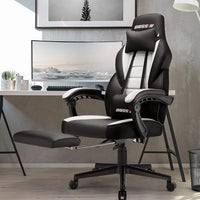 BOSSIN Chaise de gaming style racing, chaise de gamer grande et haute 300 lb à dossier haut chaise informatique