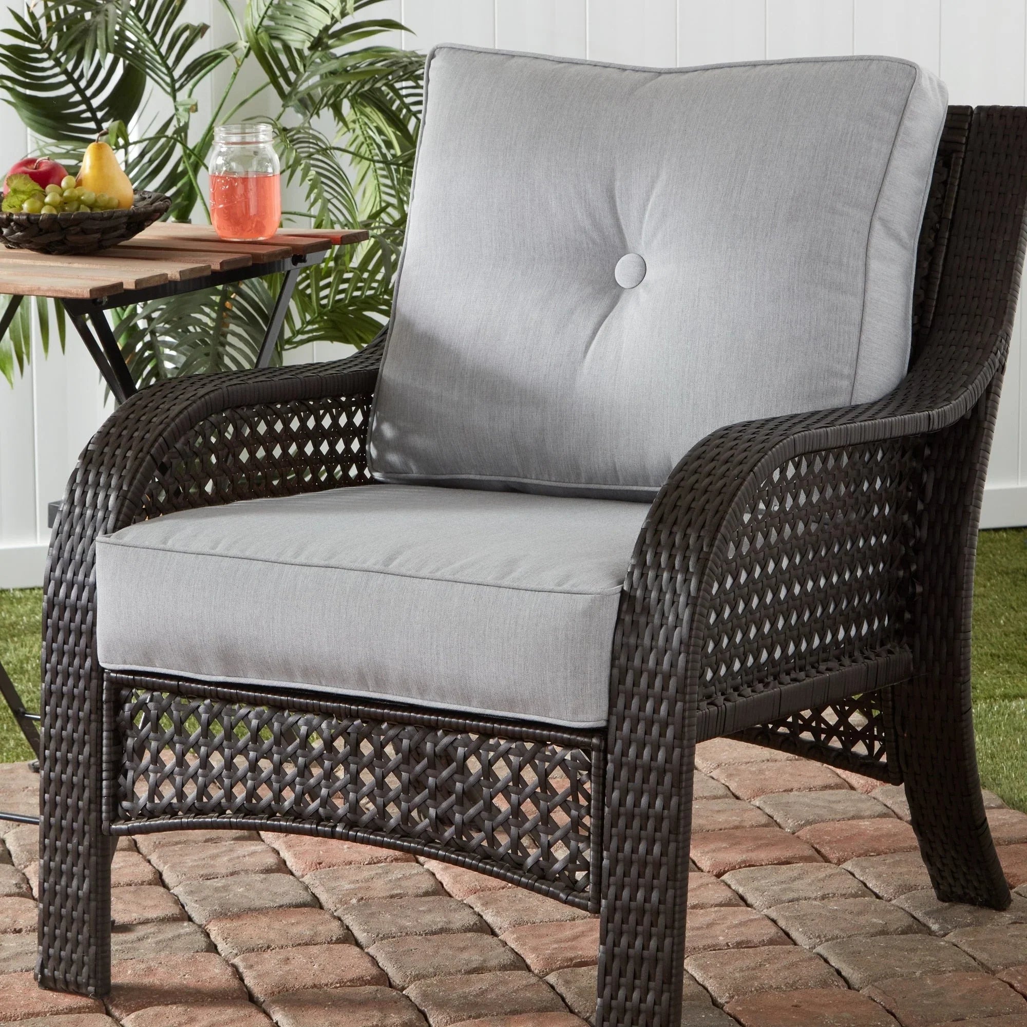 Sunbrella Ensemble de coussins d'extérieur à assise profonde premium 2 pièces