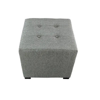 MJL Furniture Pouf carré capitonné 4 boutons Text2 Olivia
