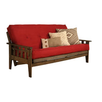 Somette Tucson Ensemble futon taille Full rustique noyer avec matelas