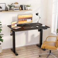 Futzca Bureau assis debout électrique réglable en hauteur avec plateau en épicéa