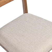 Lot de 4 chaises de salle à manger en bois à dossier à lattes