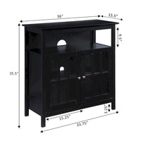 Meuble TV Big Sur Highboy de 40 pouces avec rangements, par Convenience Concepts
