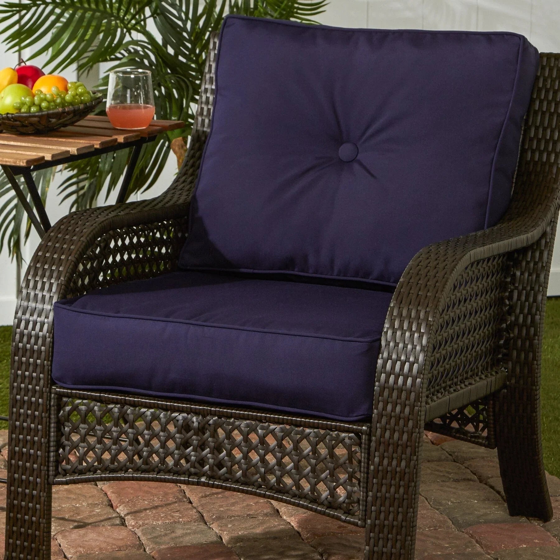 Sunbrella Ensemble de coussins d'extérieur à assise profonde premium 2 pièces