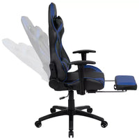 Chaise de jeu Flash Furniture X30 Chaise de bureau ergonomique de course avec dossier entièrement inclinable et repose-pieds coulissant en cuir souple rouge