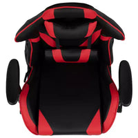 Chaise de jeu Flash Furniture X30 Chaise de bureau ergonomique de course avec dossier entièrement inclinable et repose-pieds coulissant en cuir souple rouge