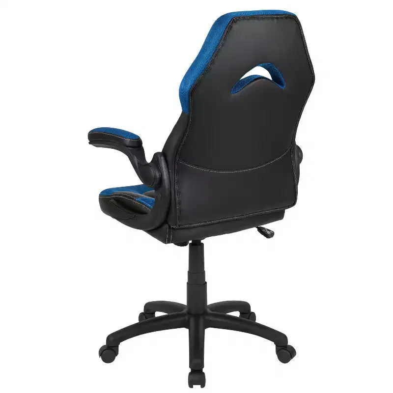 Fauteuil de bureau ergonomique pivotant réglable Flash Furniture X10 pour gamer avec accoudoirs relevables