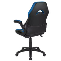 Fauteuil de bureau ergonomique pivotant réglable Flash Furniture X10 pour gamer avec accoudoirs relevables