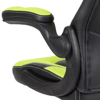 Fauteuil de bureau ergonomique pivotant réglable Flash Furniture X10 pour gamer avec accoudoirs relevables