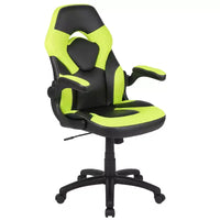 Fauteuil de bureau ergonomique pivotant réglable Flash Furniture X10 pour gamer avec accoudoirs relevables