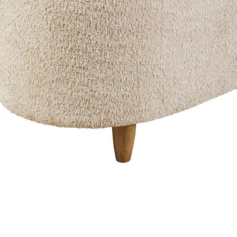 INK+IVY Bailey banc de rangement en bouclette taupe à dessus basculant