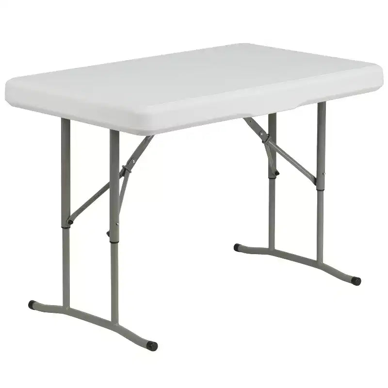 Emma and Oliver ensemble 3 pièces banc et table pliants en plastique portables