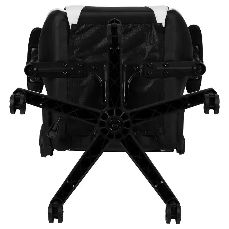 Emma and Oliver Chaise de jeu racing ergonomique avec dossier entièrement inclinable en LeatherSoft rouge