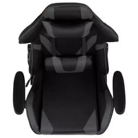 Emma and Oliver Chaise de jeu racing ergonomique avec dossier entièrement inclinable en LeatherSoft rouge