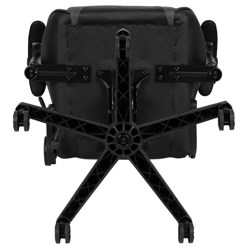Emma and Oliver Chaise de jeu racing ergonomique avec dossier entièrement inclinable en LeatherSoft rouge